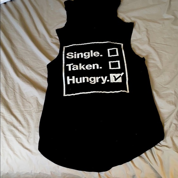 Black hooded tank top - Picture 2 of 4